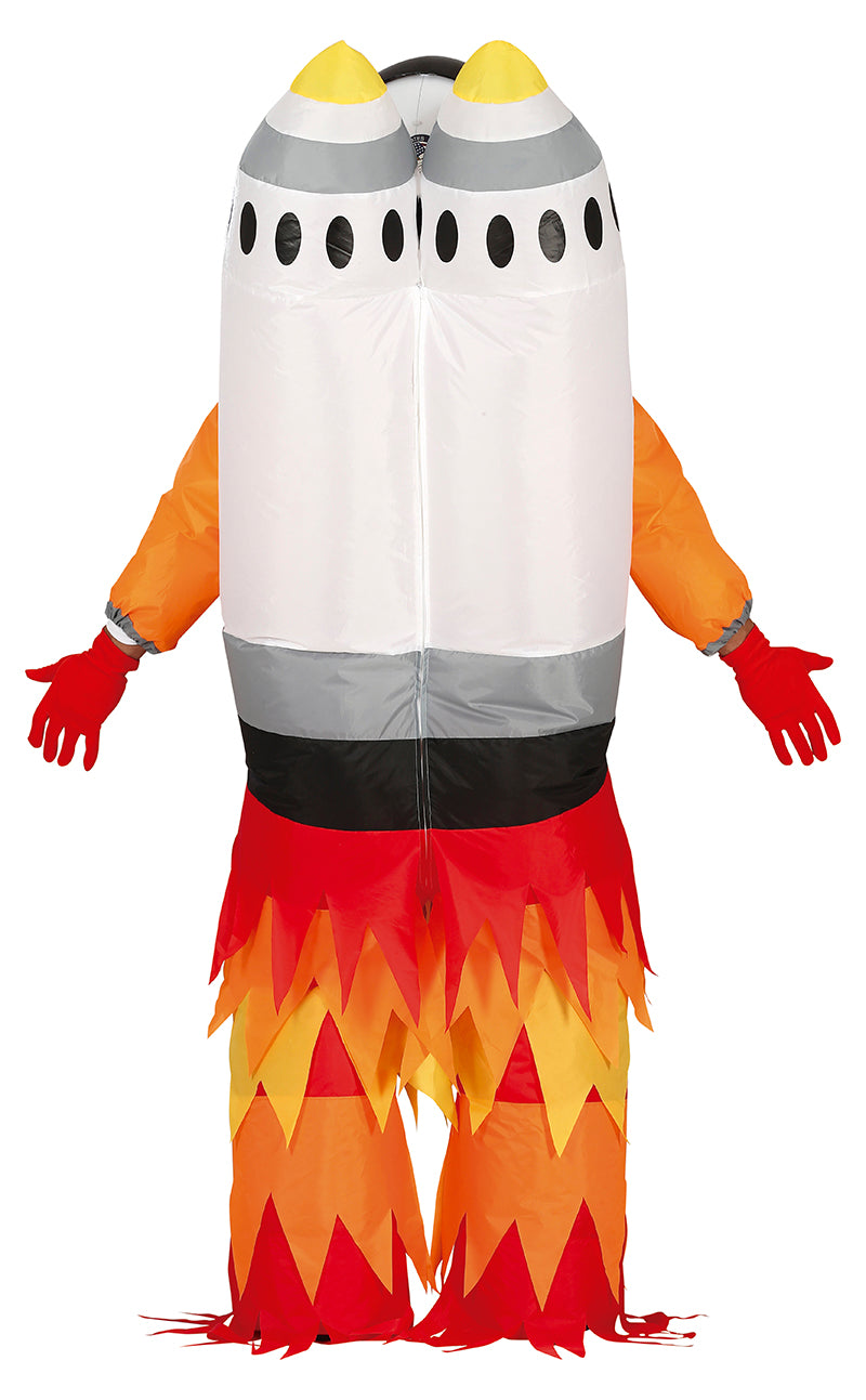 GP88693 – Pilot Rakete Abenteuer Kostüm Karneval – Farbe: Orange
