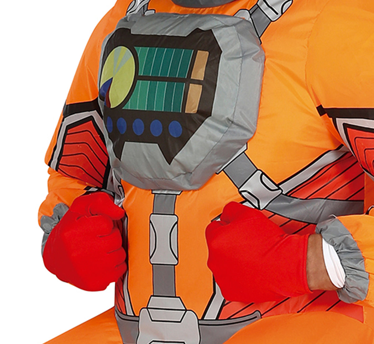 GP88693 – Pilot Rakete Abenteuer Kostüm Karneval – Farbe: Orange