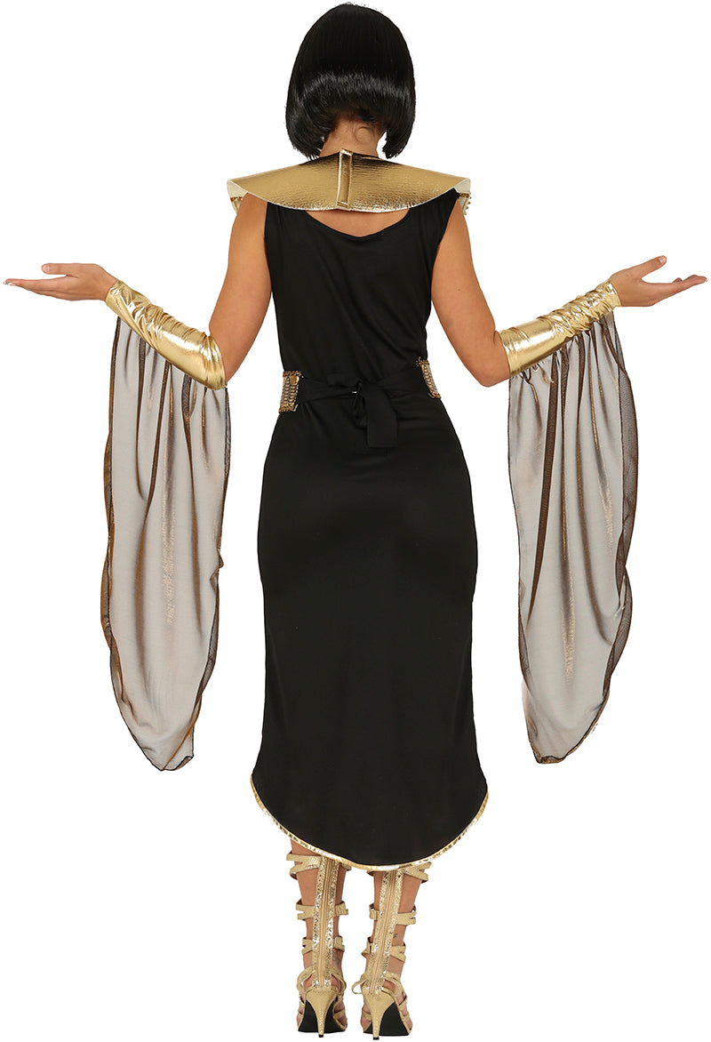 GP88676 – Aegypten Koenigin Kostuem Kleid – Größe: 44 - 46 (XL) – Farbe: Schwarz