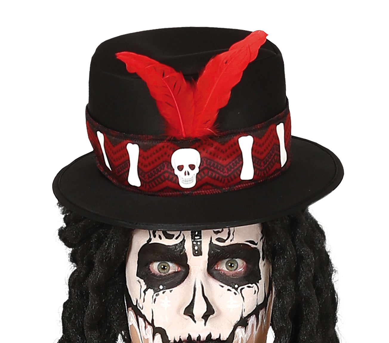 GP88700 – Voodoo Schamane Halloween Kostüm – Größe: 48 - 50 (M) – Farbe: Schwarz