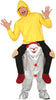 GP88714 – Clown Huckepack Halloween Kostüm – Größe: 52 - 54 (L) – Farbe: Grau