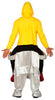 GP88714 – Clown Huckepack Halloween Kostüm – Größe: 52 - 54 (L) – Farbe: Grau