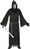 GP88725 – Halloween Reaper Gewand Dunkler Kapuze – Größe: 52 - 54 (L) – Farbe: Schwarz