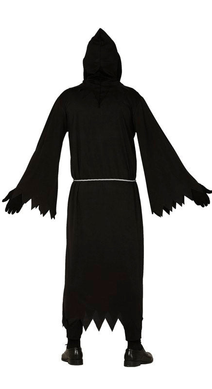GP88725 – Halloween Reaper Gewand Dunkler Kapuze – Größe: 52 - 54 (L) – Farbe: Schwarz