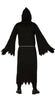 GP88725 – Halloween Reaper Gewand Dunkler Kapuze – Größe: 52 - 54 (L) – Farbe: Schwarz