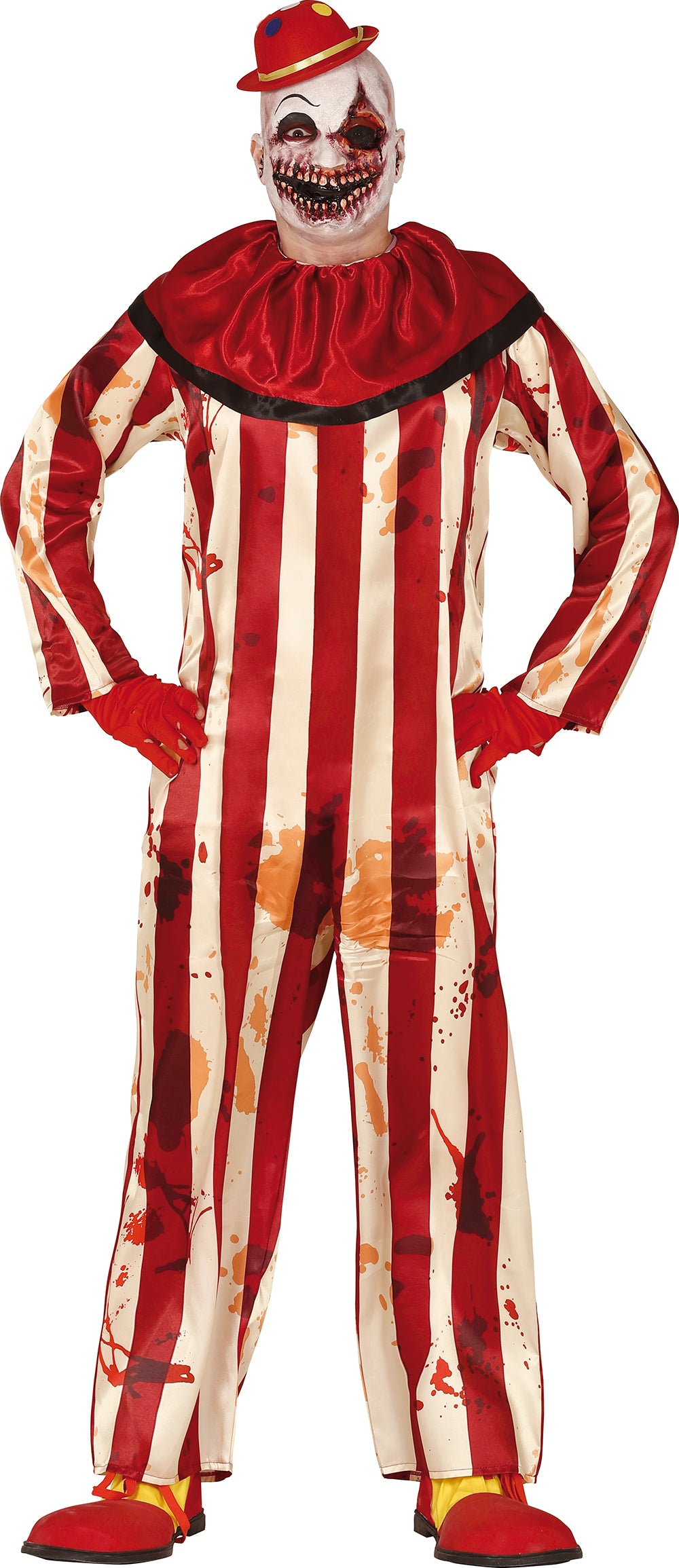 GP88729 – Clown Gruselgestalt Halloween Horrorblut – Größe: 48 - 50 (M) – Farbe: Beige
