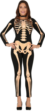 Skelett Jumpsuit Halloween Kostüm, Bild 1