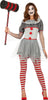 GP88777 – Clown Zirkusfigur Gruselspaß Kostümset – Größe: 36 - 38 (S) – Farbe: Grau