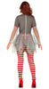GP88777 – Clown Zirkusfigur Gruselspaß Kostümset – Größe: 38 - 40 (M) – Farbe: Grau