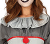 GP88777 – Clown Zirkusfigur Gruselspaß Kostümset – Größe: 42 - 44 (L) – Farbe: Grau