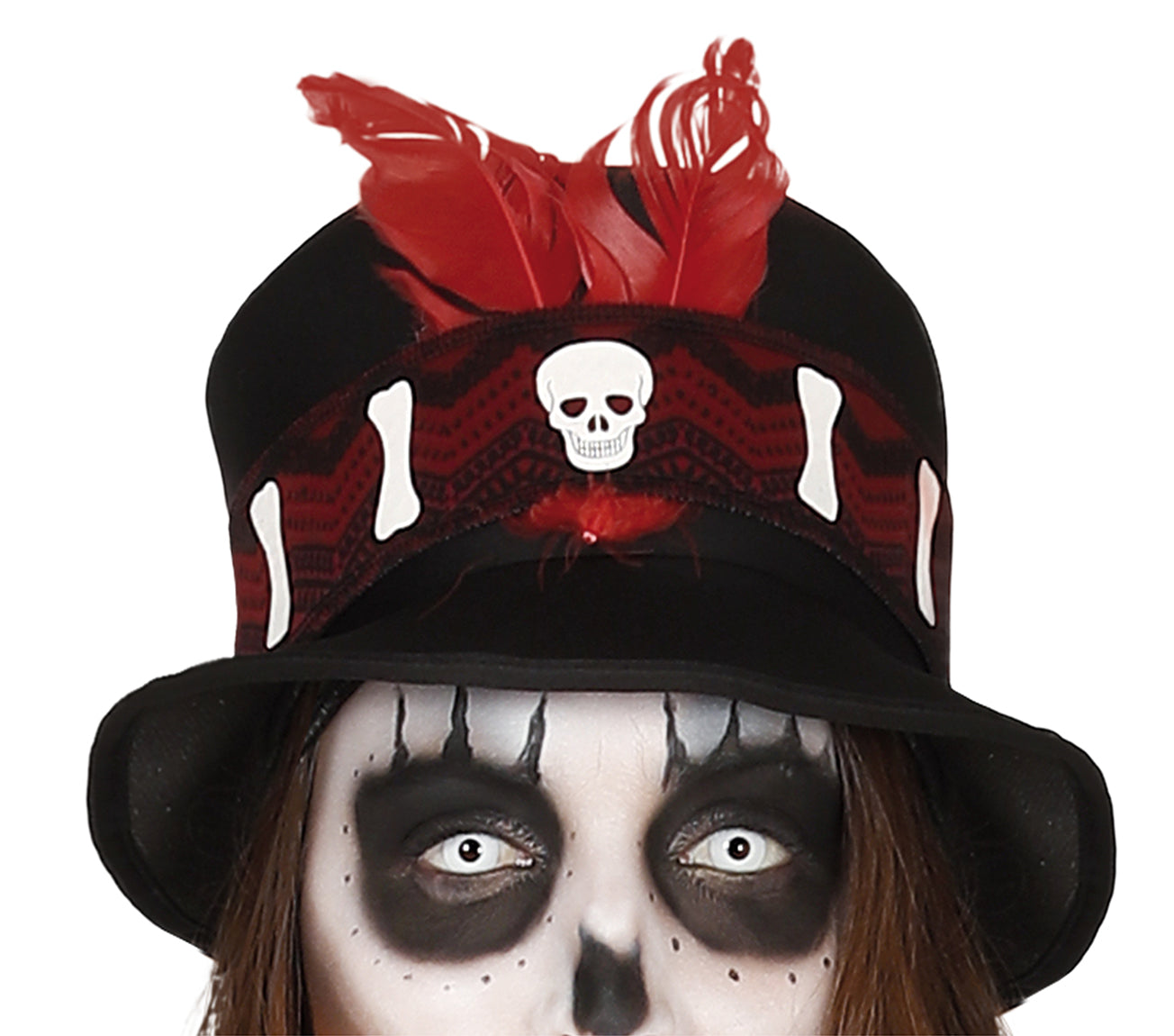 GP88780 – Voodoo Hexe Halloween Magie Kostüm – Größe: 38 - 40 (M) – Farbe: Schwarz