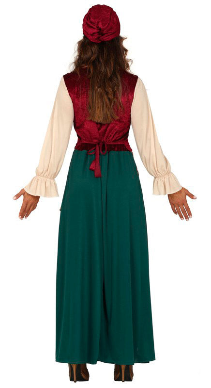 GP88782 – Hexe Zigeunerin Orakel Halloween Mystik – Größe: 38 - 40 (M) – Farbe: Grün