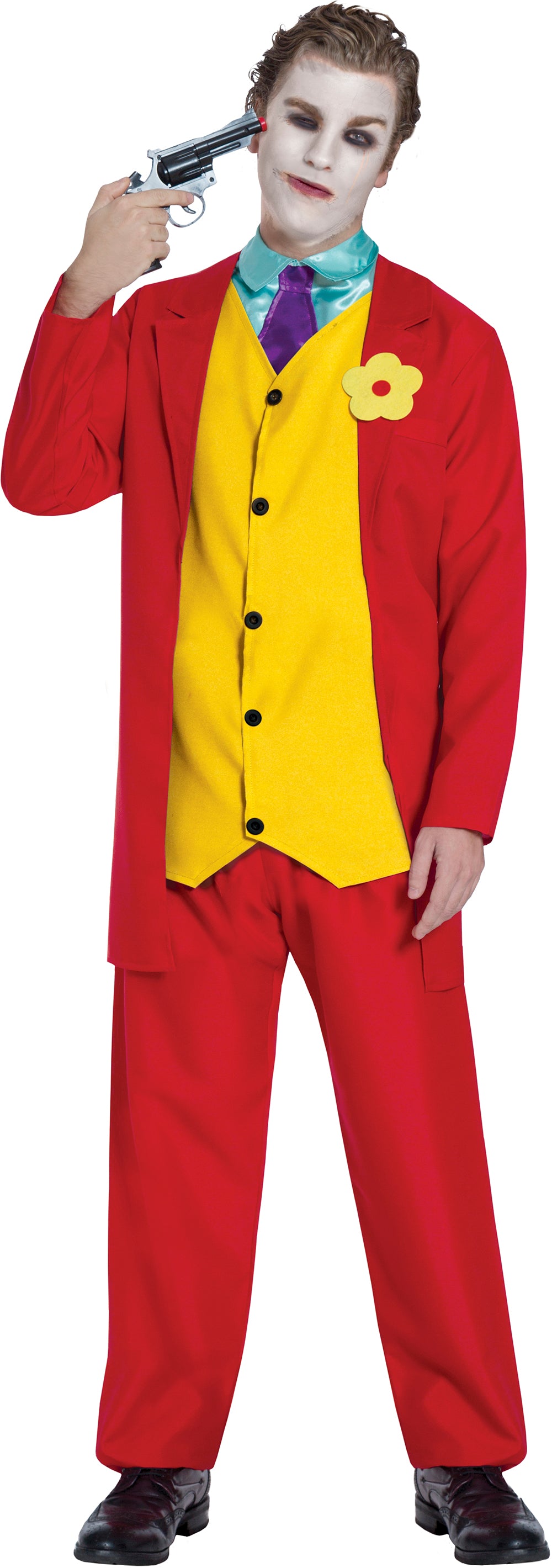 GP88797 – Mr Smile Halloween Kostüm Fröhlicher – Größe: 48 - 50 (M) – Farbe: Rot