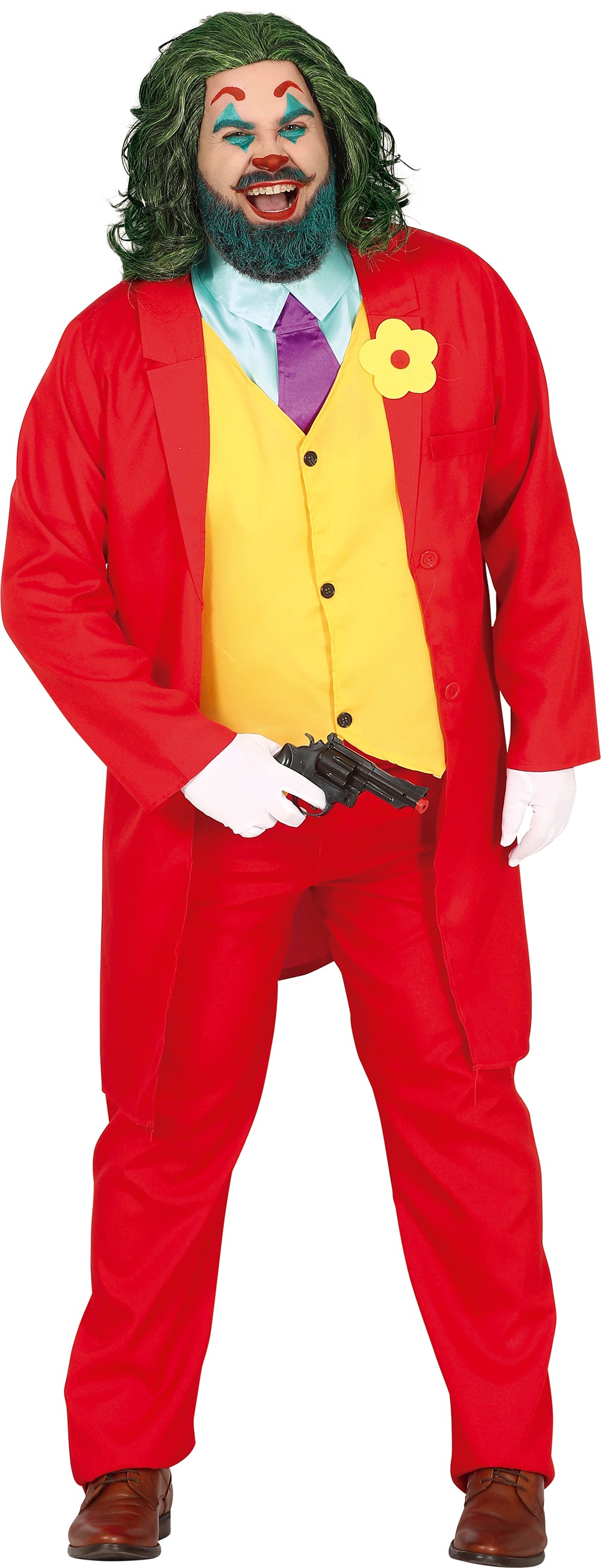 GP88797 – Mr Smile Halloween Kostüm Fröhlicher – Größe: 54 - 56 (XL) – Farbe: Rot