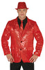 GP88802 – Pailletten Karnevalsjacke Kostüm Rotes – Größe: 48 - 50 (M) – Farbe: Rot