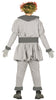 GP88716 – Clown Halloween Gruseliger Jux Spaß – Größe: 46 - 48 (S) – Farbe: Grau