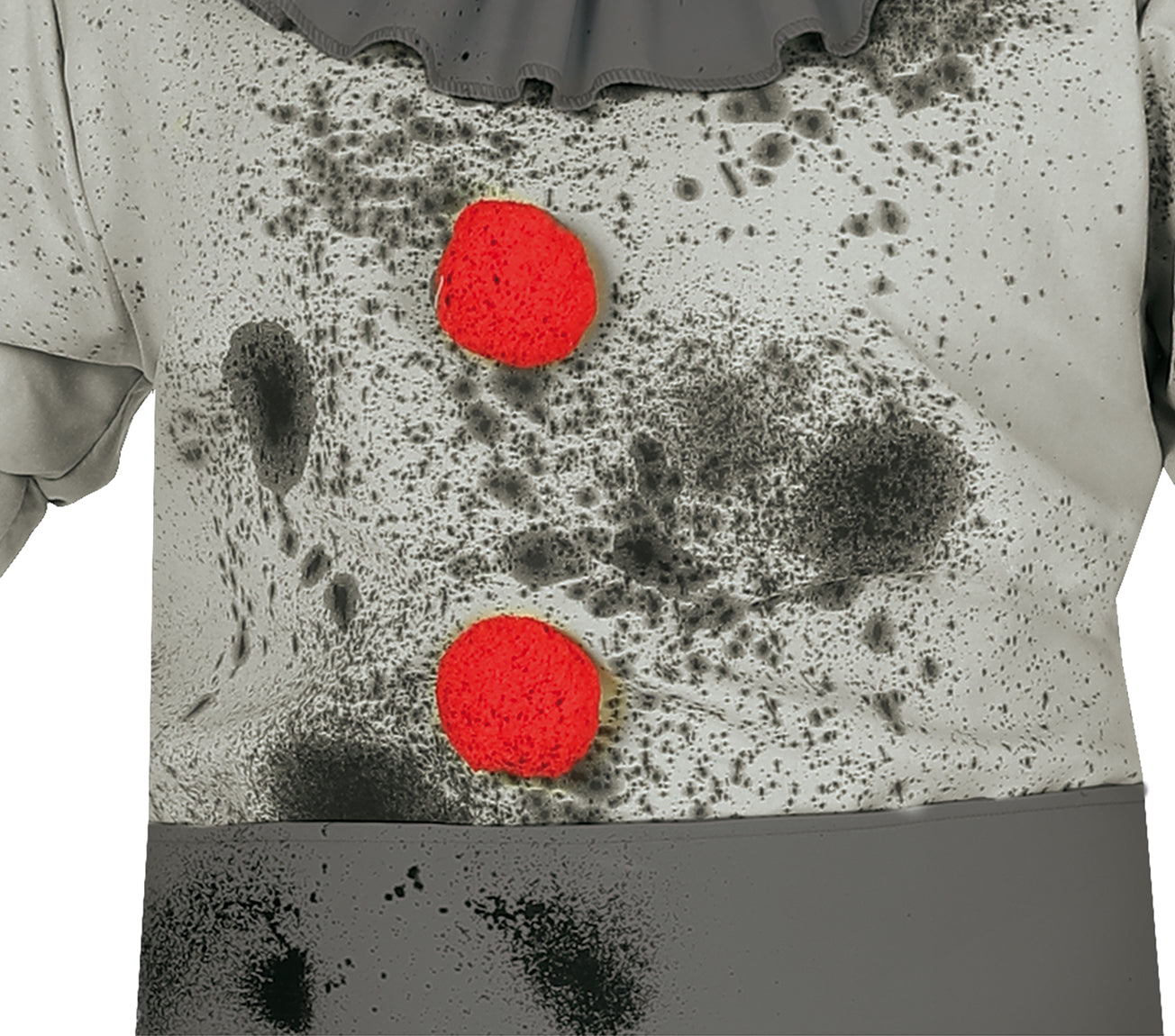 GP88716 – Clown Halloween Gruseliger Jux Spaß – Größe: 46 - 48 (S) – Farbe: Grau