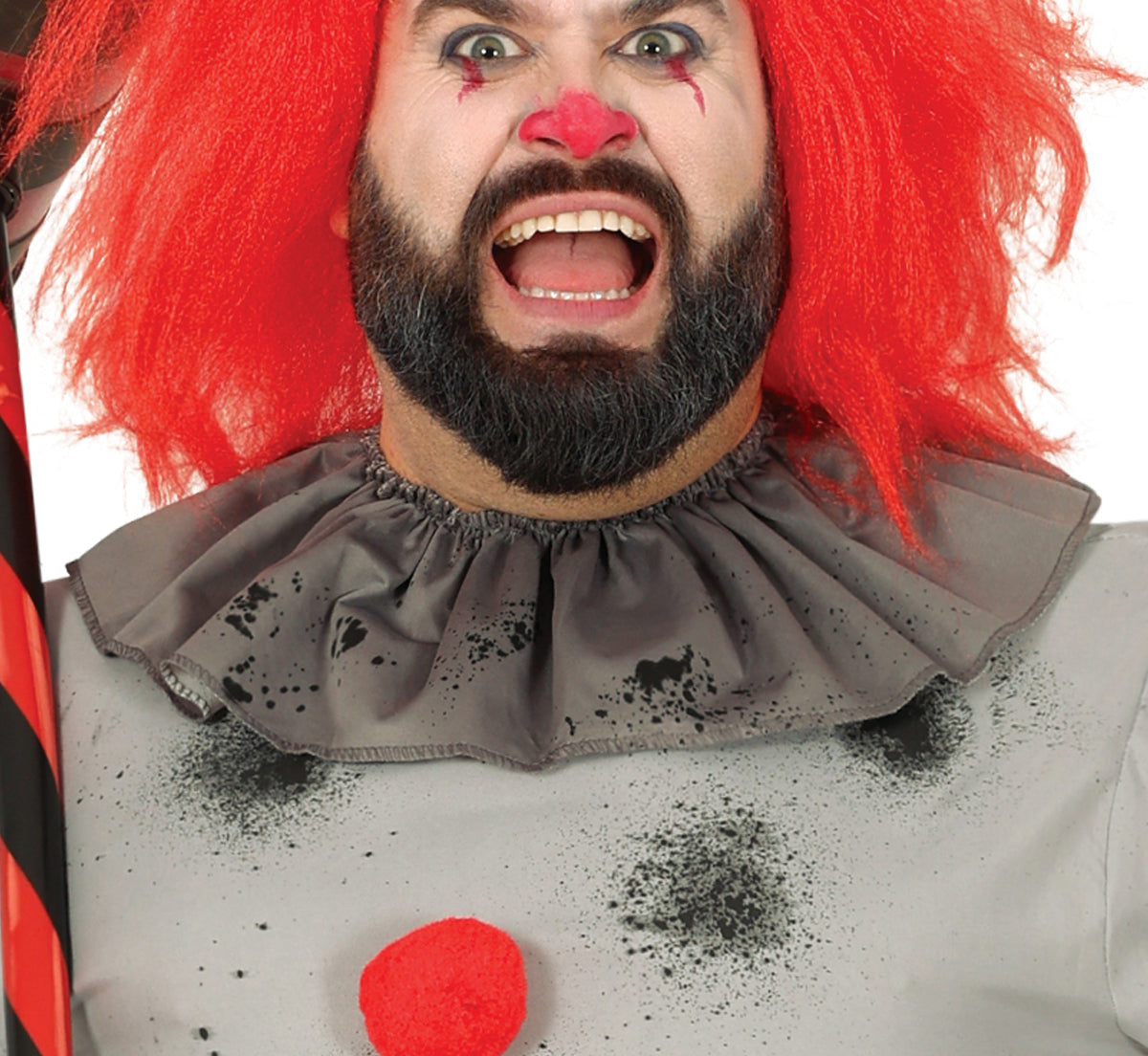 GP88716 – Clown Halloween Gruseliger Jux Spaß – Größe: 54 - 56 (XL) – Farbe: Grau