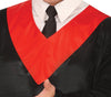 GP88813 – Absolventenrobe Blau Rot Hut Tunika – Größe: 48 - 50 (M) – Farbe: Schwarz