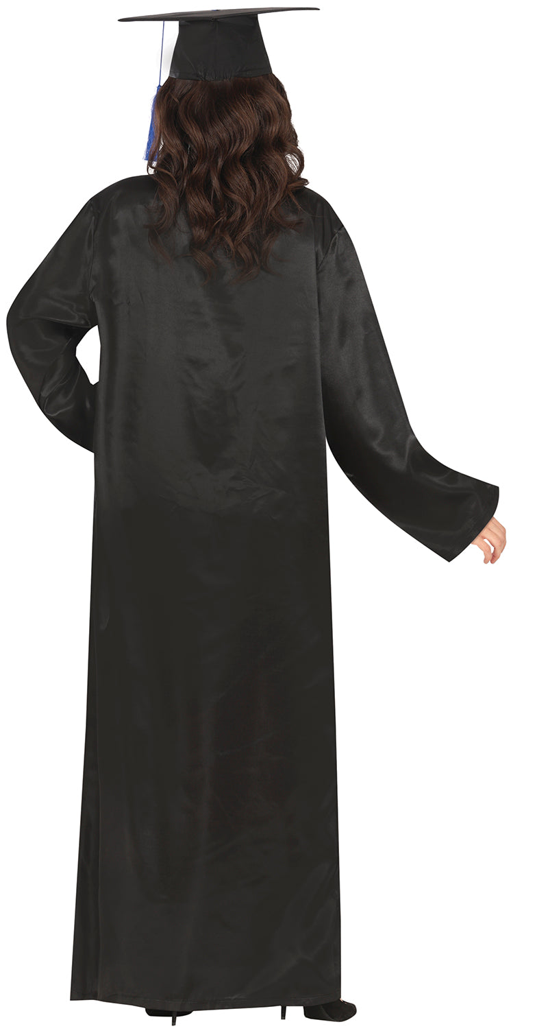 GP88816 – Absolventen Doktorhut Kostüm Abschlussfeier – Größe: 48 - 50 (M) – Farbe: Blau