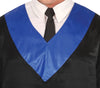 GP88816 – Absolventen Doktorhut Kostüm Abschlussfeier – Größe: 48 - 50 (M) – Farbe: Blau