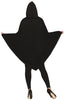 GP88819 – Dämon Kapuzenponcho Pentagramm Mystisch – Größe: 42 - 44 (L) – Farbe: Schwarz