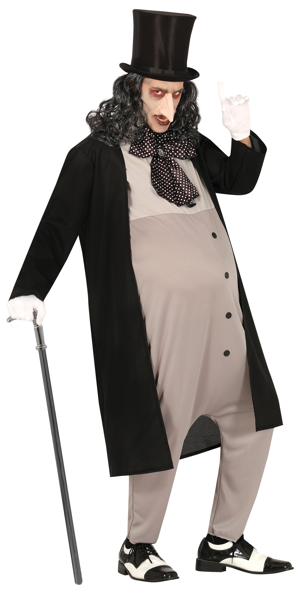GP88821 – Schurkischer Gentleman Geheime Identität – Größe: 48 - 50 (M), 52 - 54 (L) – Farbe: Schwarz