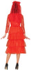 GP88823 – Halloween Rote Spitze Tüll Kleid – Größe: 38 - 40 (M), 42 - 44 (L) – Farbe: Rot