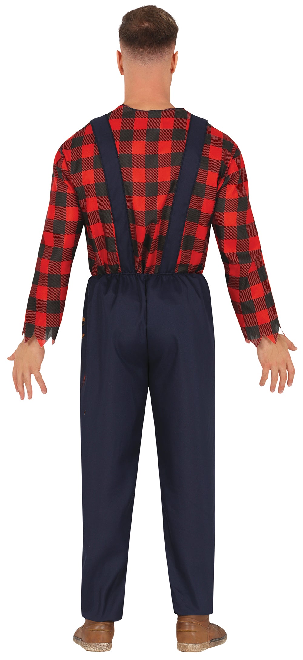 GP88831 – Halloween Bauer Horror Kostüm Overall – Größe: 48 - 50 (M), 52 - 54 (L) – Farbe: Rot