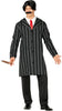 GP88835 – Film Noir Streifenanzug Halloween Outfits – Größe: 48 - 50 (M), 52 - 54 (L) – Farbe: Schwarz