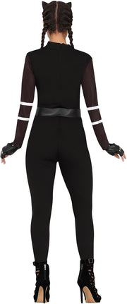 Katzen Kostüm für Damen schwarz mit Haarreif, Bild 2