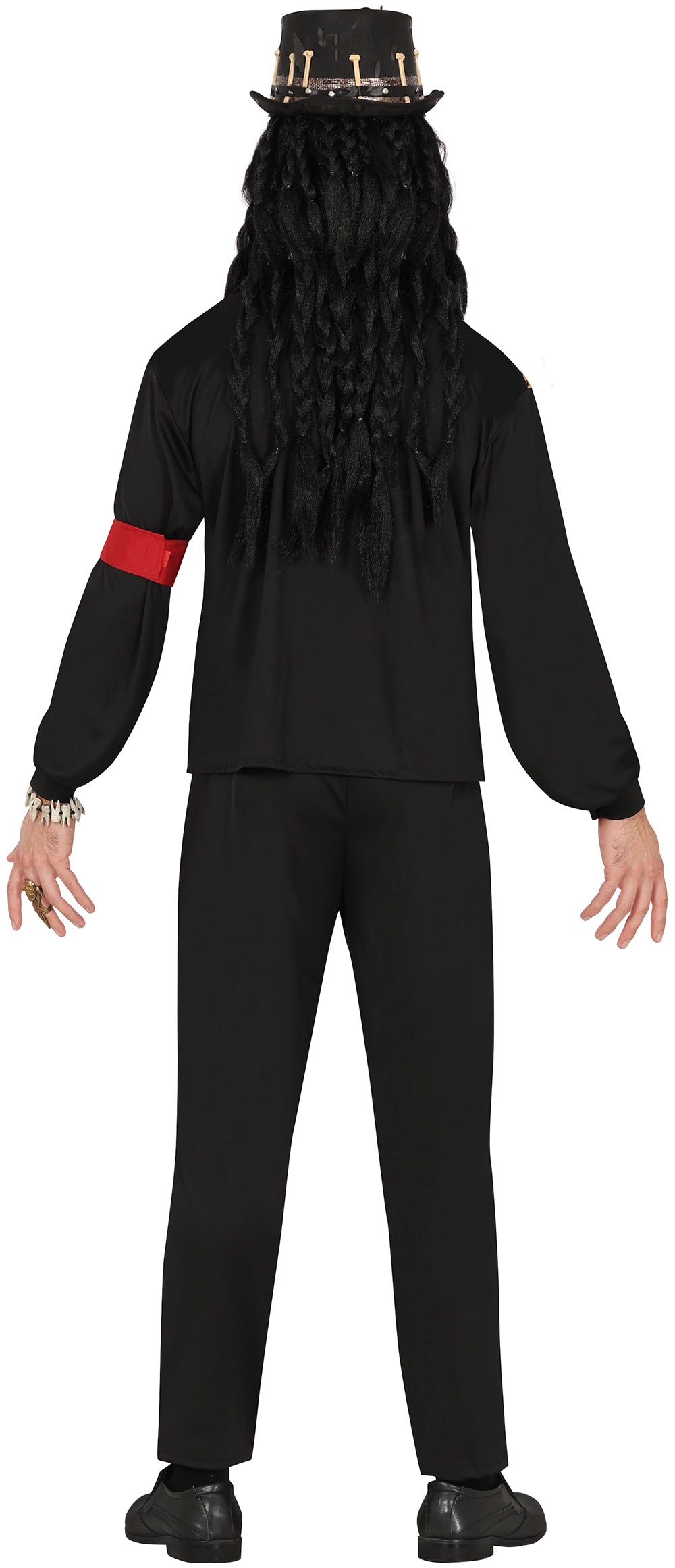 GP88840 – Voodoo Schamane Halloween Kostüm – Größe: 46 - 48 (S), 48 - 50 (M), 52 - 54 (L) – Farbe: Schwarz