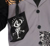 GP88840 – Voodoo Schamane Halloween Kostüm – Größe: 46 - 48 (S), 48 - 50 (M), 52 - 54 (L) – Farbe: Schwarz