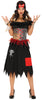 GP88843 – Voodoo Hexenmeister Halloween Kleid – Größe: 36 - 38 (S), 38 - 40 (M), 42 - 44 (L) – Farbe: Schwarz