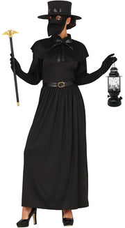 Mittelalter Halloween Kostüm Schwarz Maske, Bild 1