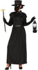 GP88854 – Mittelalter Halloween Kostüm Schwarz Maske – Größe: 36 - 38 (S), 38 - 40 (M), 42 - 44 (L) – Farbe: Schwarz