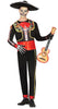 GP88858 – Mexiko Halloween Mariachi Skelett – Größe: 46 - 48 (S), 48 - 50 (M), 52 - 54 (L) – Farbe: Schwarz