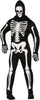 GP88861 – Skelett Halloween Ganzkörperanzug Kapuzenkostüm – Größe: 48 - 50 (M), 52 - 54 (L) – Farbe: Schwarz