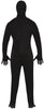 GP88861 – Skelett Halloween Ganzkörperanzug Kapuzenkostüm – Größe: 48 - 50 (M), 52 - 54 (L) – Farbe: Schwarz
