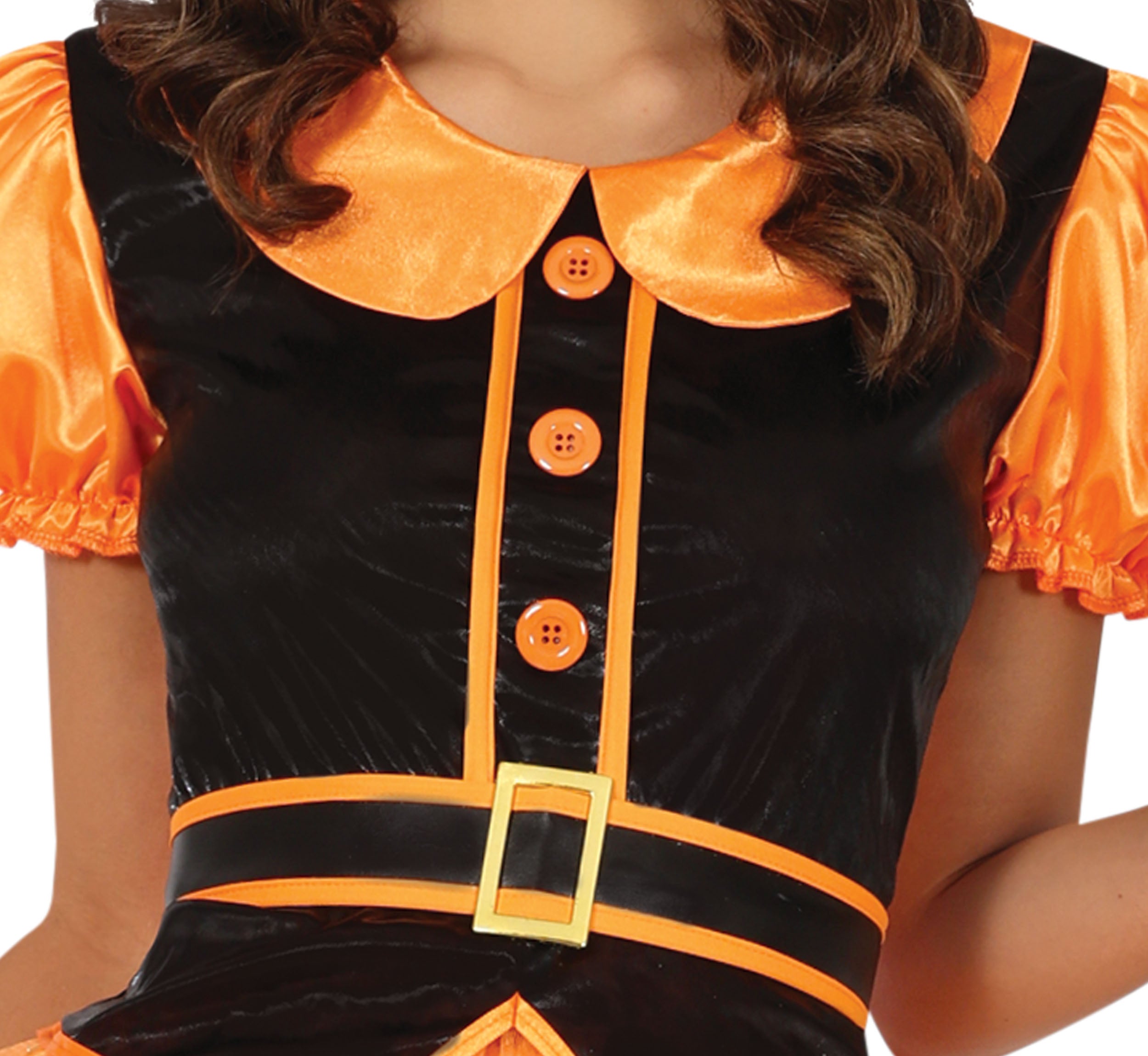 GP88864 – Hexe Halloween Kostüm Zauberhut – Größe: 36 - 38 (S), 38 - 40 (M), 42 - 44 (L) – Farbe: Orange