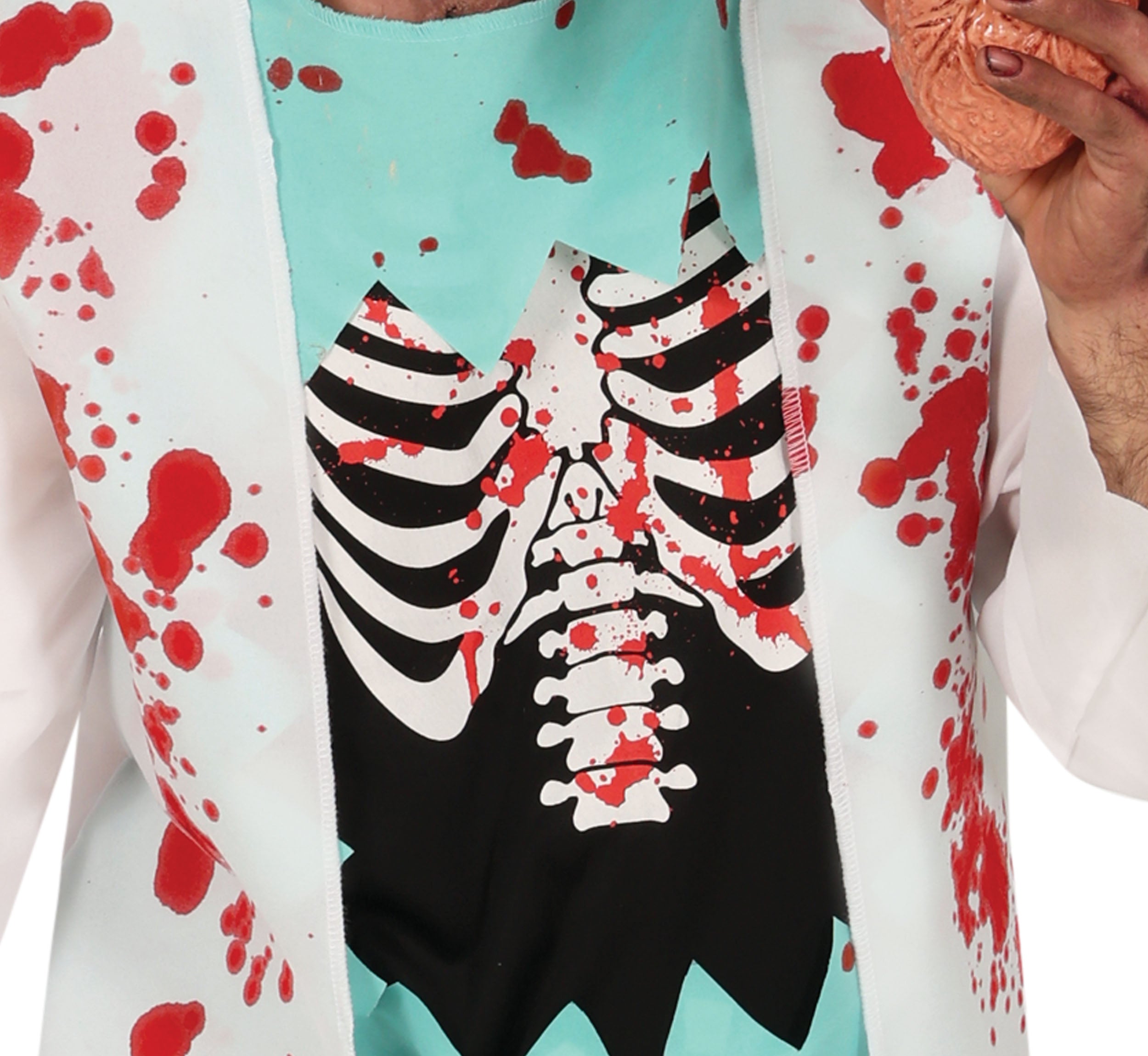 GP88867 – Zombie Arzt Halloween Kostüm – Größe: 48 - 50 (M), 52 - 54 (L) – Farbe: Weiß