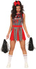 GP88875 – Zombie Cheerleader Rot Grau Kostüm – Größe: 36 - 38 (S), 38 - 40 (M), 42 - 44 (L) – Farbe: Grau
