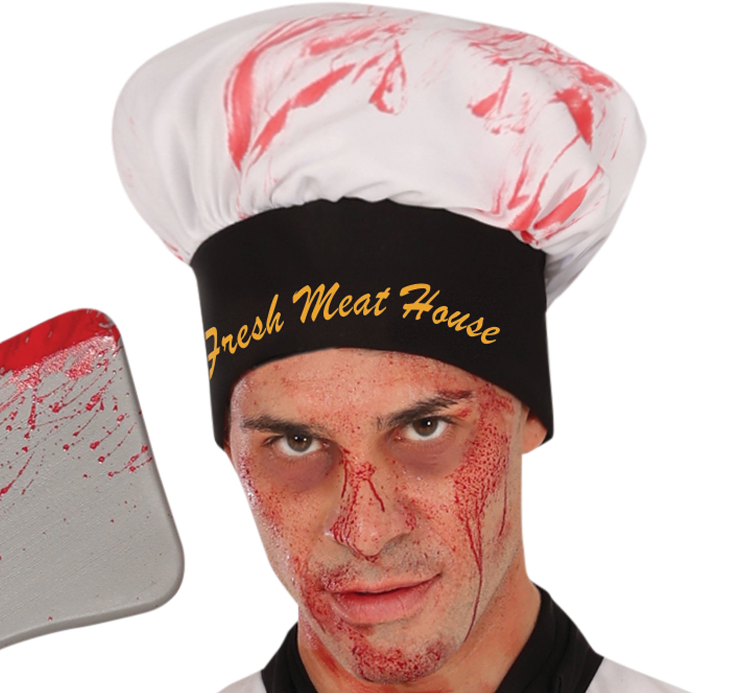 GP88878 – Halloween Koch Blutig Gruseliges Kostüm – Größe: 48 - 50 (M), 52 - 54 (L) – Farbe: Weiß