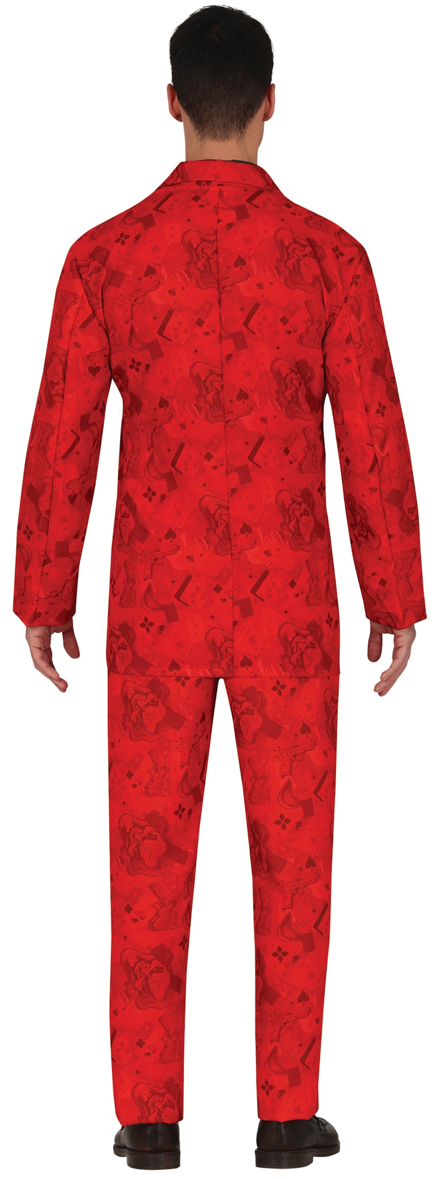GP88880 – Clown Filmheld Kostüm Halloween Outfit – Größe: 46 - 48 (S), 48 - 50 (M), 52 - 54 (L) – Farbe: Rot, Ansicht 2