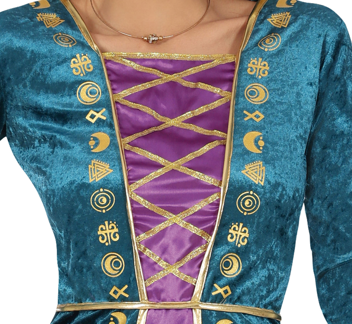 GP88890 – Hexe Magisches Halloween Kleid – Größe: 36 - 38 (S), 38 - 40 (M), 42 - 44 (L) – Farbe: Grün