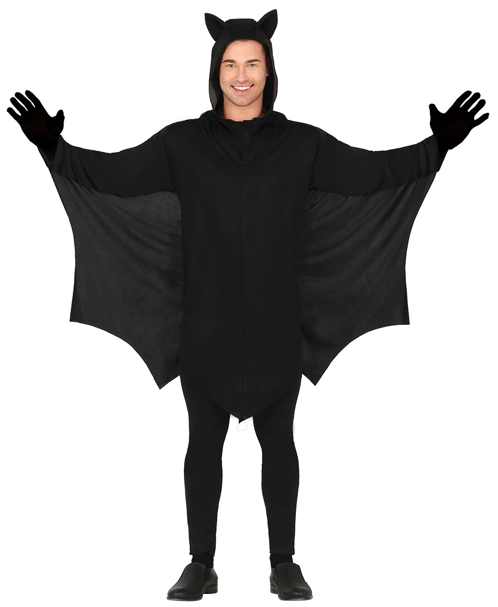 GP88895 – Fledermaus Cape Mit Kapuze Flügel – Größe: 52 - 54 (L) – Farbe: Schwarz