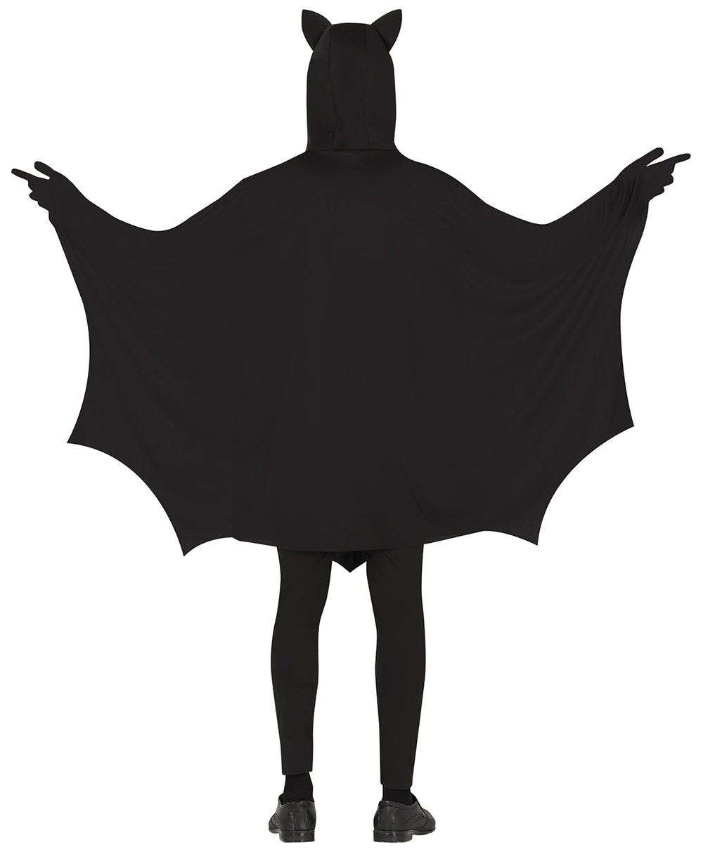 GP88895 – Fledermaus Cape Mit Kapuze Flügel – Größe: 52 - 54 (L) – Farbe: Schwarz