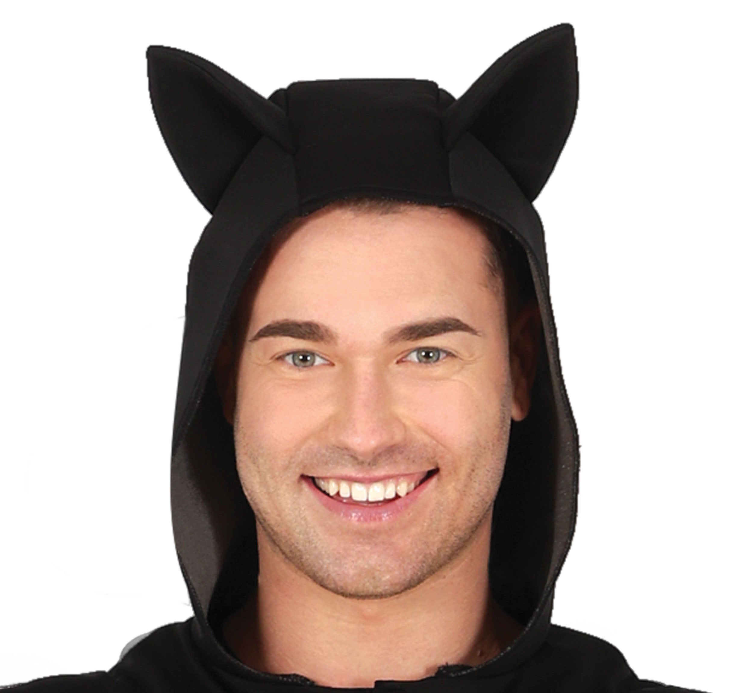 GP88895 – Fledermaus Cape Mit Kapuze Flügel – Größe: 52 - 54 (L) – Farbe: Schwarz