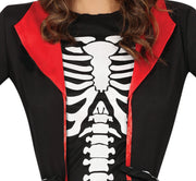 Skelett Kostüm für Damen elegant mit Jacke, Bild 3