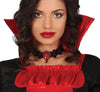 GP88905 – Vampir Königin Halloween Kostüm – Größe: 36 - 38 (S), 38 - 40 (M), 42 - 44 (L) – Farbe: Rot
